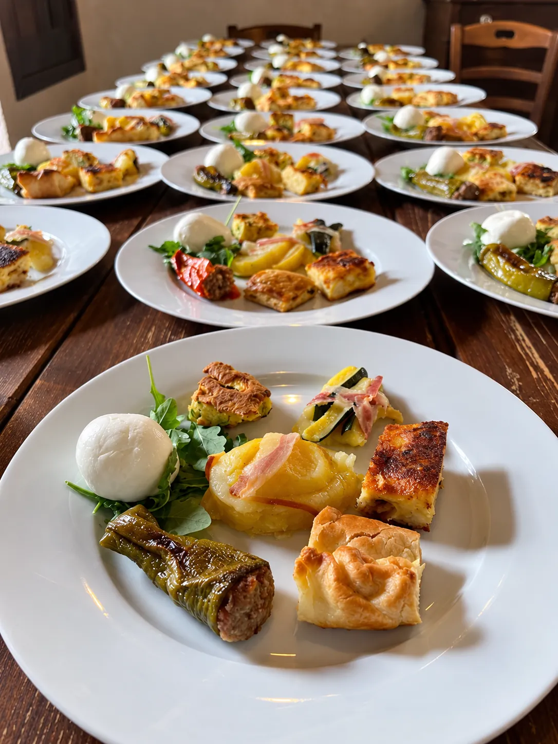 Antipasti per una cena di gruppo